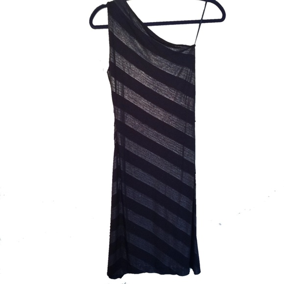 Escada Asymmetrical Striped Dress - Picture 4 of 7